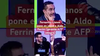 Fernando Llanos pone en jaque a Aldo Ferrini gerente AFP integra @PaoloBenzaR