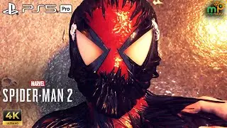 Spider-Man 2 - Peter Dies & Venom Revives Him Symbiote Transformation Scene PS5 Pro 4K 60FPS