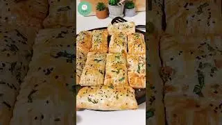 Tasty Chicken kheema stuffed Puff Pastry @filledplates#puffpastry#chickenpuffs#chickensnacks#