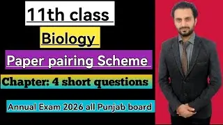 11th class biology chp 4 biomolecules imp short questions annual exam 2026 Punjab board.