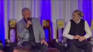 Paige Bueckers and Geno Auriemma Speaking at the Championship Dinner (October 23, 2025)