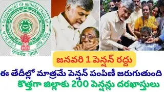 AP January 1st pension distribution cancelled|ntr bharosa new pensions 2026|ap january pension 20...