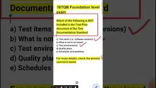 ISTQB Foundation Level Question 10 with Answer