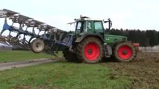 Fendt Favorit 816 mit Rabe Pflug am pfl&uuml;gen