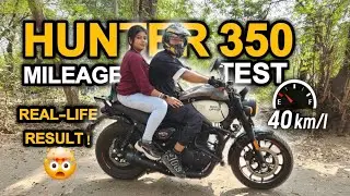 Royal Enfield Hunter 350 Mileage Test E20 2025 Model | Kitna deti hai? Average Mileage