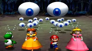 【マリオパーティ8】ミニゲームヨッシーVsデイジーVsピーチVsマリオ(COM最強 たつじん)