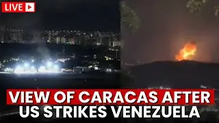 Watch LIVE: View Of Caracas After US strikes Venezuela