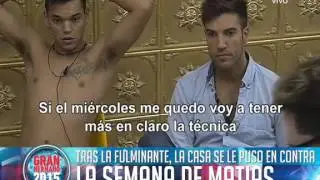Matías rompió la calma en la casa de GH