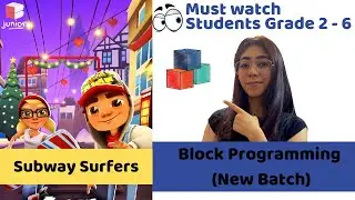 Code.org Tutorial in Sprite Lab | Lesson #14 | Subway Surfers | Coding Blocks Junior