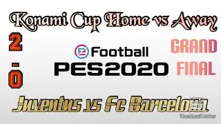 eFootball PES 2020 mobile gameplay | Konami Cup Grand Final Match | Juventus vs FC Barcelona