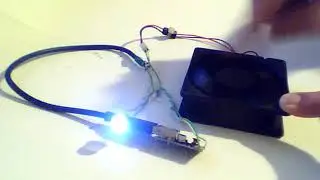 Computer Fan to 3V led with USB step-up converter 0.9V to 5VDC