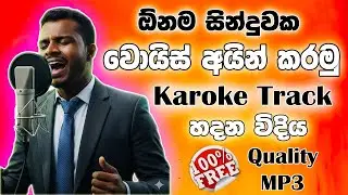 How to Remove Vocals from Any Song 2025 | Sinhala Karaoke Maker & Vocal Remover Guide