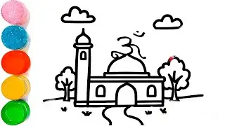 How To Draw a Shiv Temple Drawing | Beautiful Temple Drawing For Kids | Easy Temple Drawing