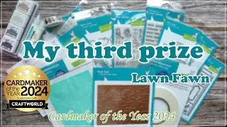 My Third Prize / Cardmaker of the Year 2024 /  Lawn Fawn / Practical Publishing / Handzy Craft 🩵