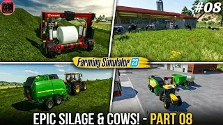 Let's Play Fs23 Amberstone  Finally! I Making Epic Silage & COW FARM In FS23 |#08|#SK_GAMING_FS|