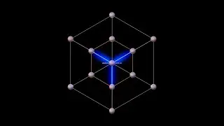 3D-Animation zeigt Diamant, 3-D Atomgitter (Quantencomputer nutzen NV-Zentrum)