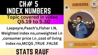 q5.19 to 5.30 ch5 index no ics stats part1 ptb lahore pakistan fisher,pasche,lespeyre,cpi/statsrauf