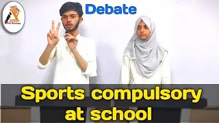 Students' debate on should sports be mandatory at school /ideal academy /English with Akram 
