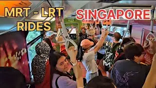 MRT - LRT RIDES IN SINGAPORE || Big Brother Journey #travel #enjoy #singapore #train