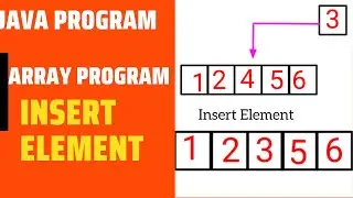 insert element in Array || Array in java ||