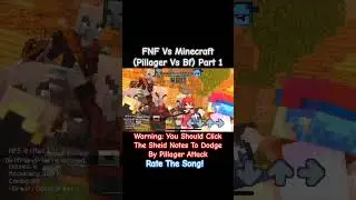 FNF Vs Minecraft (Pillager Vs Bf) Part 1 #fnf #fnfmod #song #music #minecraft #fnfgame #fnfminecraft