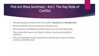 Julius Caesar- Characters & Themes 