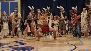 Brush dance demo california indian days 2023 Bear River dances with River Warriors
