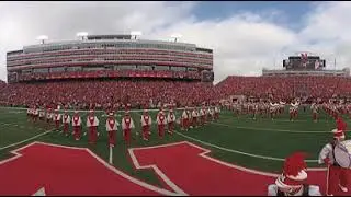 Cornhusker Marching Band Pregame in 360°