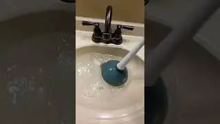 What happens when you plunge a clogged sink? #shorts #gross