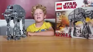 LEGO STAR WARS First Order Heavy Assault Walker Unboxing Build Review Play #75189 Kids Toy