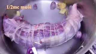 Bắp Bò Luộc Chấm Mắm Nêm – Chuẩn Vị Đậm Đà! #sươnglinhvlog