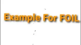 Example For FOIL