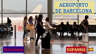 Aeroporto de Barcelona El Prat (Espanha) e viagem de avião até Florença, na Itália! 4 K