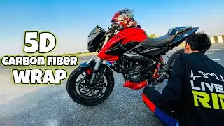 Ns200 Gets Carbon Fiber Wrap & Golden Spray Paint at Home - Project Dream Build (Part 9)