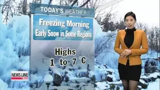 Cold snap subsides, snow let up in afternoon   눈 녹는 포근한 오후