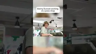 Danny Duncan working at a pizza shop