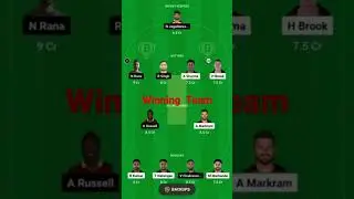 ipl dream11 team today  || kol vs srh || #ipl #cricket #match #kolkata