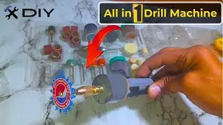 DIY: Powerful Mini Dremel Drill with Router Base || How to make mini cutter at home ||