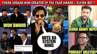 🥰 Fukra Insaan Won Creator Of The Year Award | Elvish Yadav Bots Removed & Elvish Reply To Ecl Owner