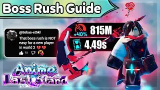 How to EASILY Beat Boss Rush as World 2 Starter in Anime Last Stand