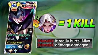 MIYA VS HANABI DARTH VADER| LIFESTEAL AGAINSTIMMORTAL |GOLDLAINED TUTORIAL!! MLBB