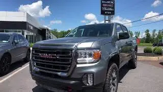 2021 GMC Canyon AT4 w/Leather V6 Satin Steel Metallic 4D Crew Cab 8-Speed Automatic