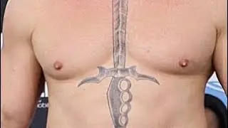 Brock Lesnar tattoo is making ⚫⚫ black pan  like thes video     AA