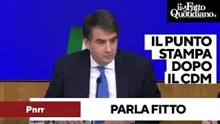 Pnrr, Fitto: 