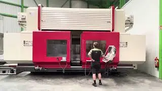 HEDELIUS BC 100 MAGNUM VMC 3500 x 1000 x 770 mm Siemens 840D Mach4metal 5-5 9090