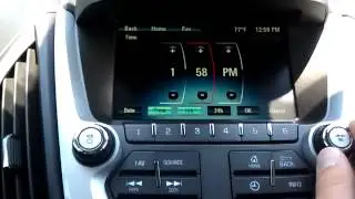 Chevy Equinox   Time & Date Set