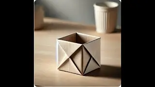 Eco-Friendly Origami Trash Bin &ndash; A Foldable Waste Solution