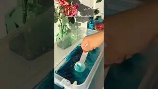 Are yall a fan of water slime #slime #slimeshop