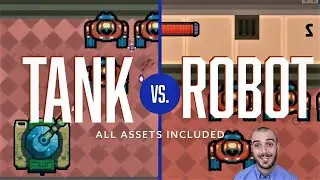 Unity Top-Down Shooter Tutorial for Beginners - Tank vs Robots with Free Code and Assets Part 3