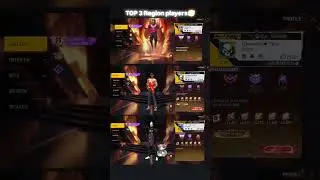 ||👑Top 3 Region players ☠️|| #trending #freefire #freefireshorts #gaming #ffmax #regionplayer #brran
